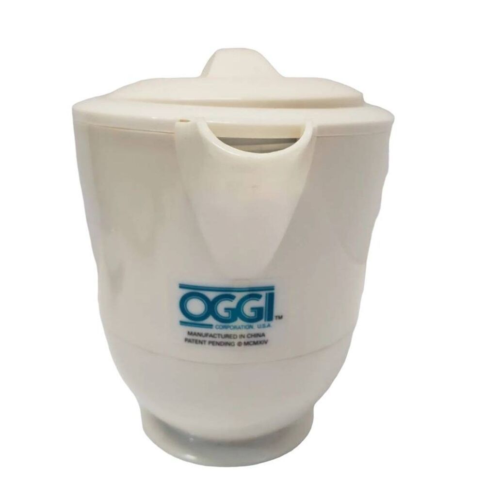 OGGI Corp Vintage Thermos Carafe Cafe Vacuum Hot Cold Pitcher Handle 12oz Rare